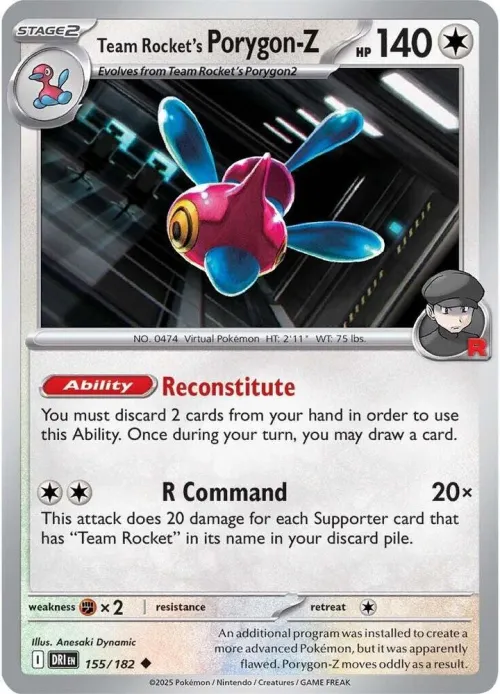 Team Rocket's Porygon-Z - Reverse Holo