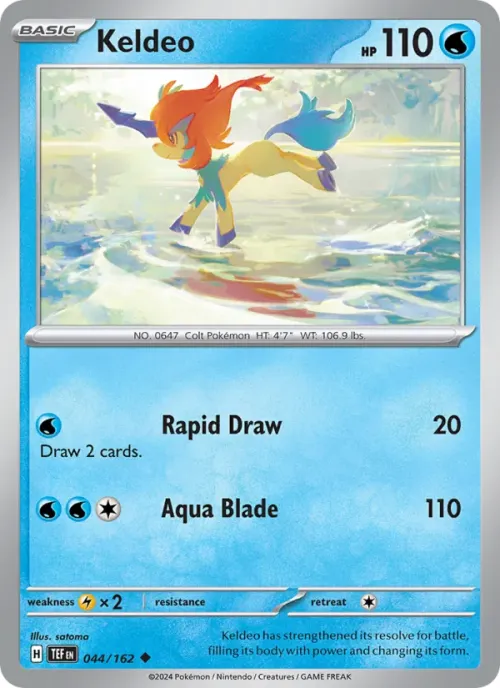 Keldeo - Reverse Holo