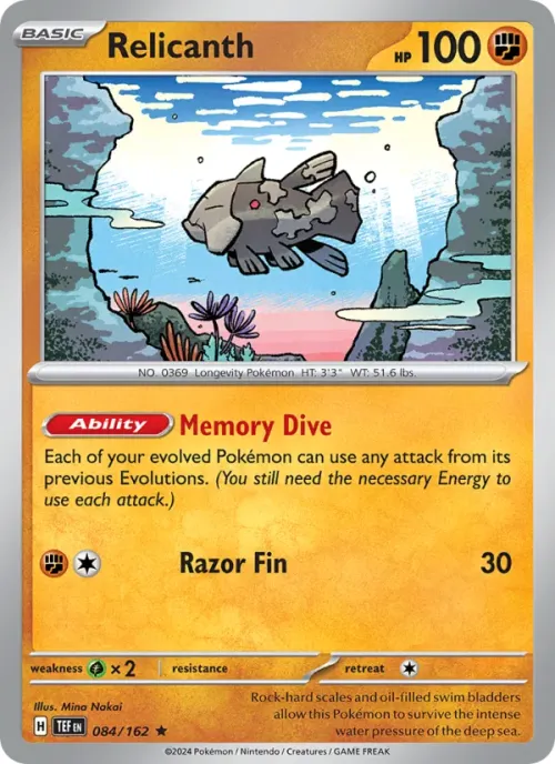 Relicanth - Reverse Holo
