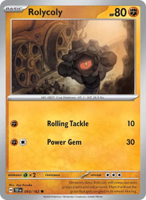 Rolycoly - Reverse Holo