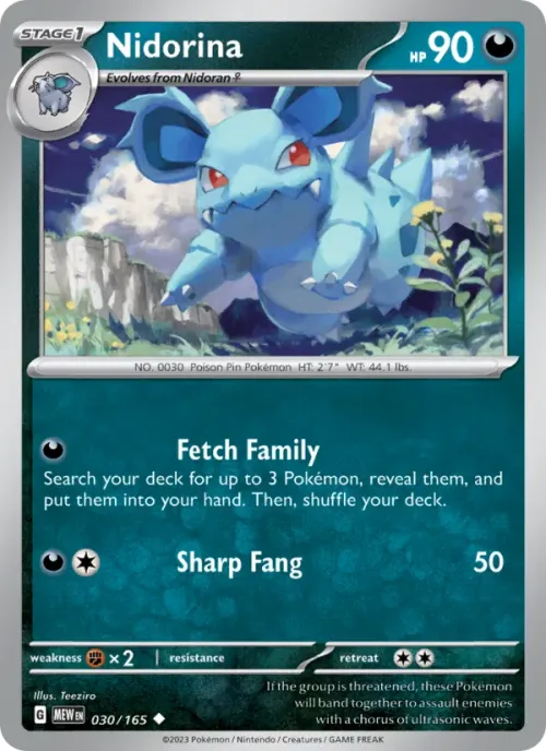Nidorina - Reverse Holo
