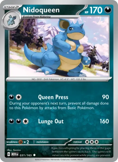 Nidoqueen - Reverse Holo