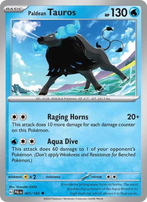 Paldean Tauros - Reverse Holo