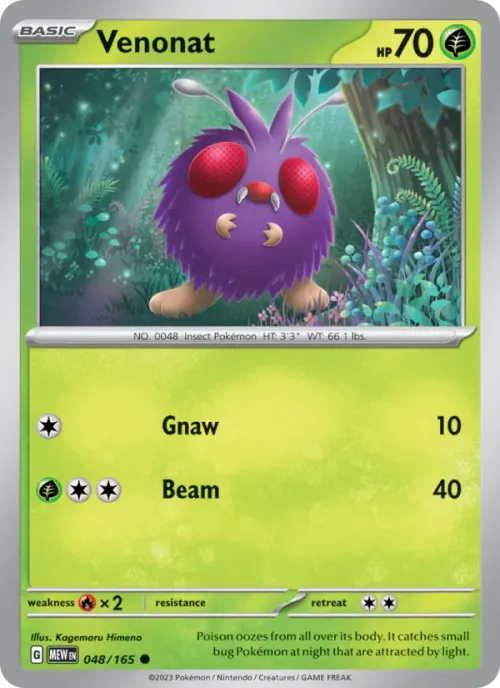 Venonat - Reverse Holo