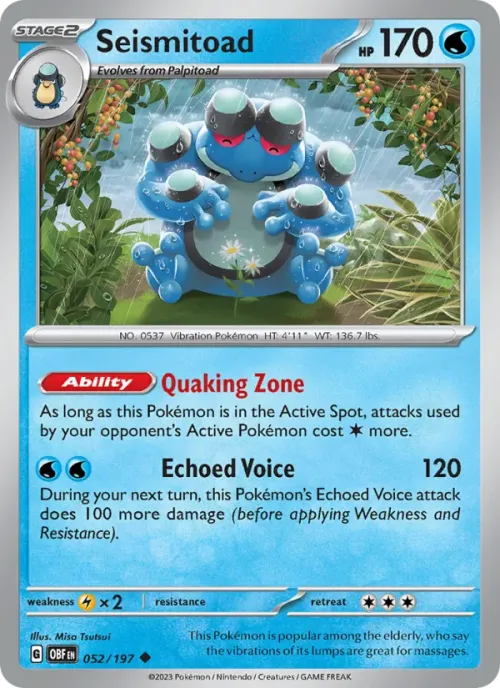 Seismitoad - Reverse Holo