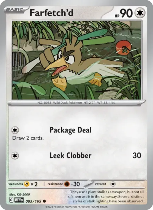 Farfetch'd - Reverse Holo