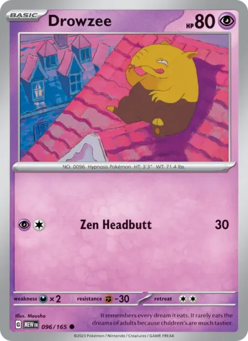 Drowzee - Reverse Holo