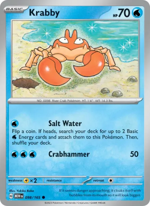 Krabby - Reverse Holo