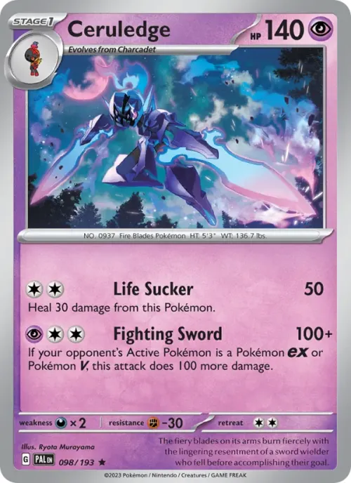 Ceruledge - Reverse Holo