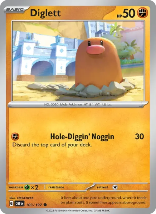 Diglett - Reverse Holo