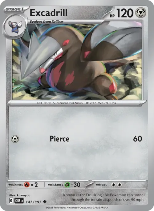 Excadrill - Reverse Holo