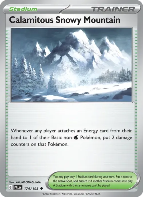 Calamitous Snowy Mountain - Reverse Holo