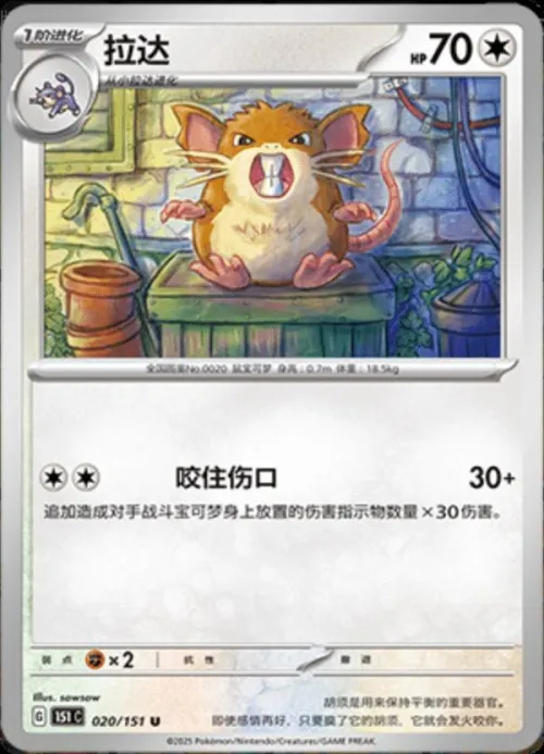 Raticate - Poke Ball Pattern