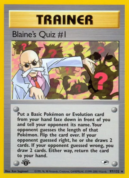 Blaine's Quiz #1 - 1st Edition