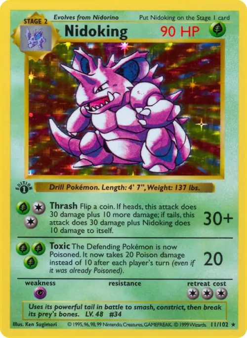Nidoking - 1st Edition Holo