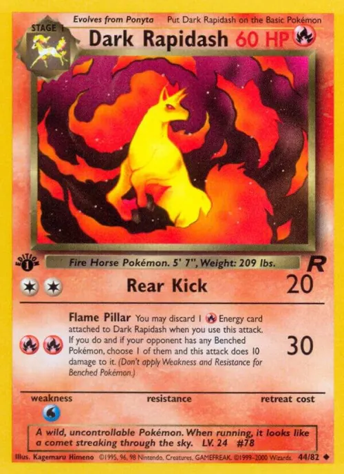 Dark Rapidash - 1st Edition