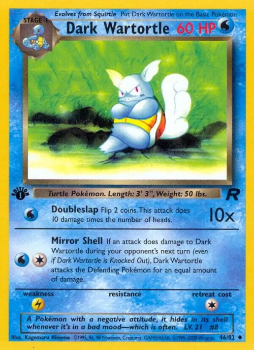 Dark Wartortle - 1st Edition