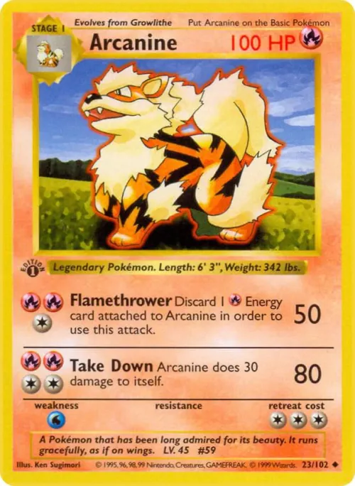 Arcanine - 1st Edition