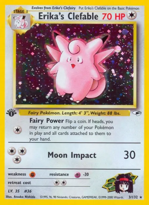 Erika's Clefable - 1st Edition Holo