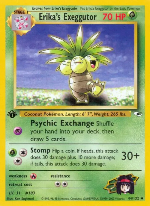 Erika's Exeggutor - 1st Edition