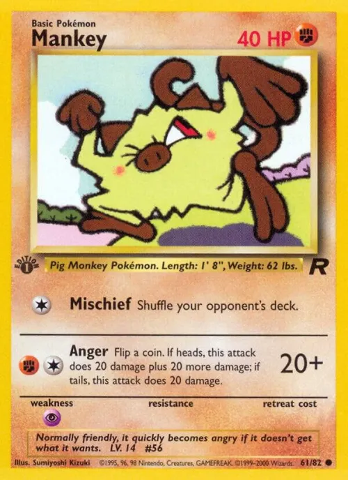 Mankey - 1st Edition