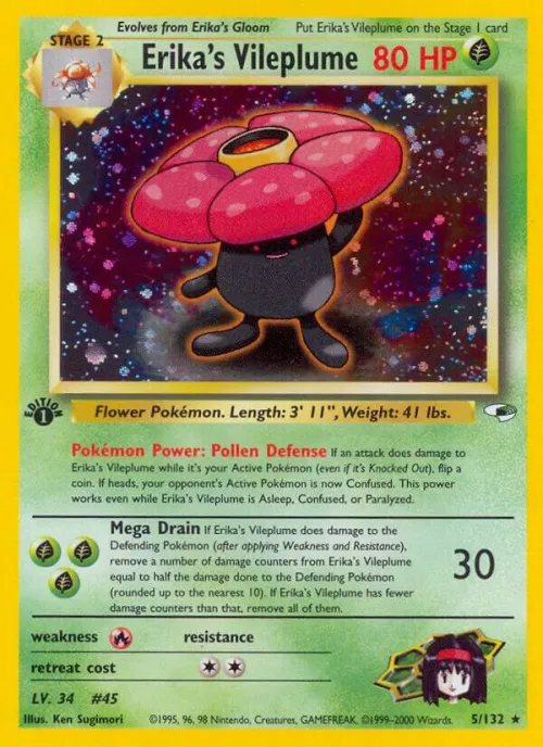 Erika's Vileplume - 1st Edition Holo