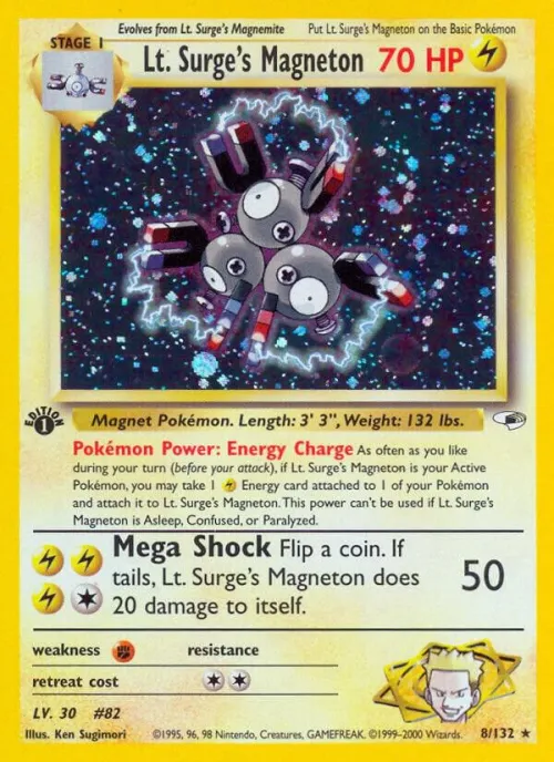 Lt. Surge's Magneton - 1st Edition Holo