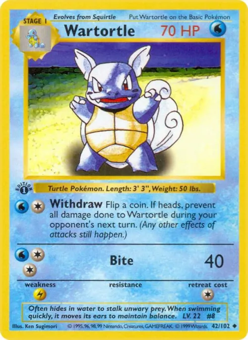 Wartortle - 1st Edition