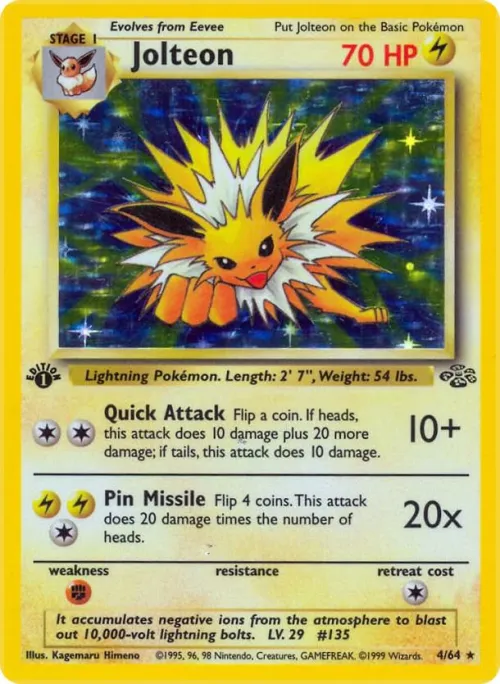 Jolteon (4) - 1st Edition Holo