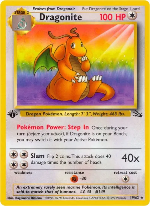 Dragonite (19) - 1st Edition