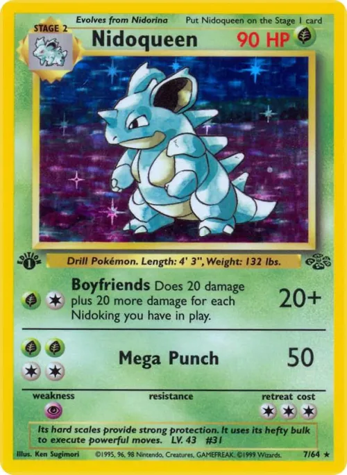Nidoqueen (7) - 1st Edition Holo