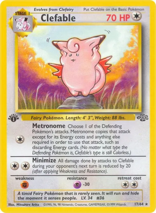 Clefable (17) - 1st Edition