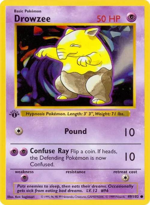 Drowzee - 1st Edition