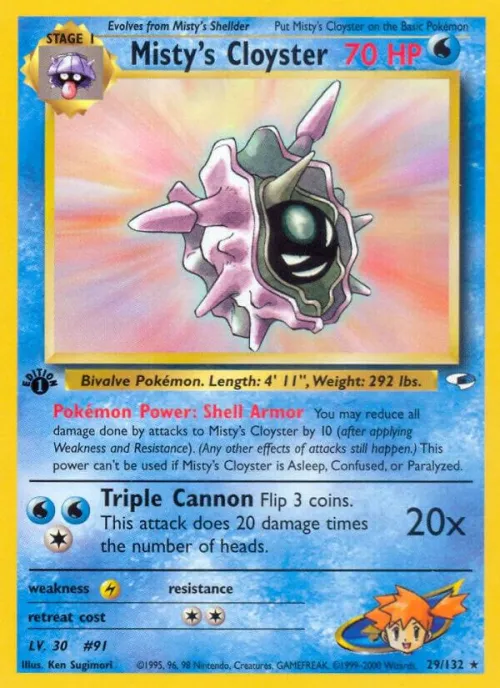 Misty's Cloyster - 1st Edition