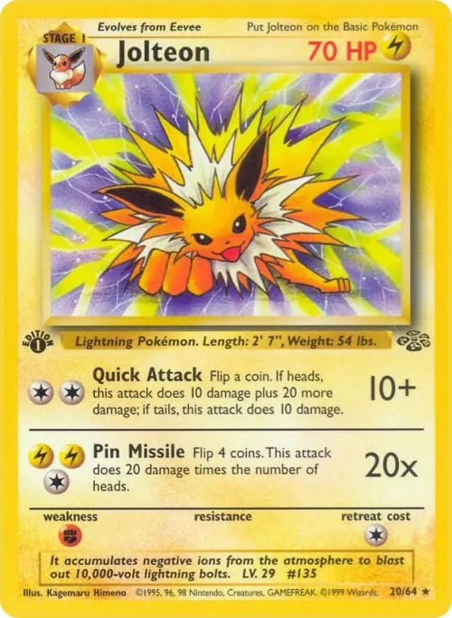 Jolteon (20) - 1st Edition