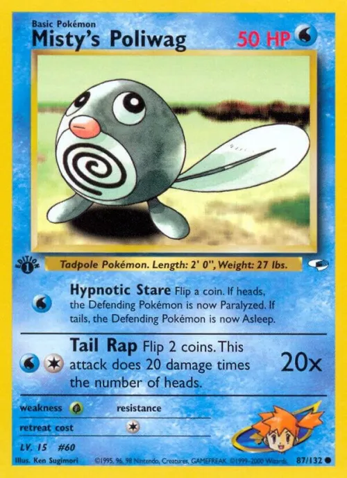 Misty's Poliwag - 1st Edition