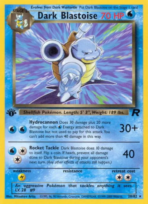 Dark Blastoise (20) - 1st Edition