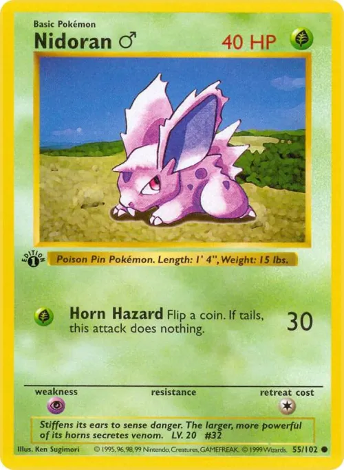 Nidoran M - 1st Edition