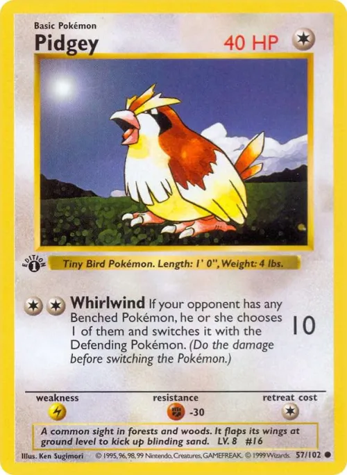 Pidgey - 1st Edition