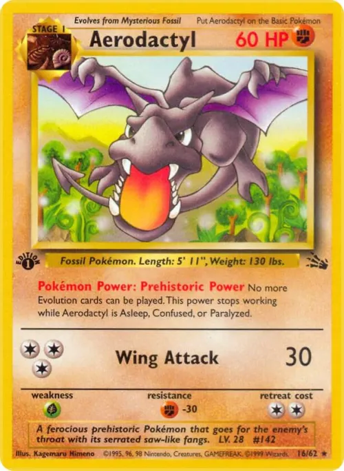 Aerodactyl (16) - 1st Edition