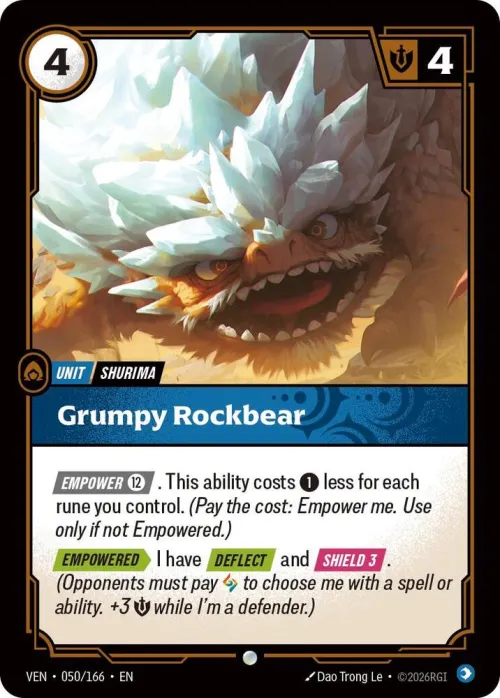 Grumpy Rockbear - Foil