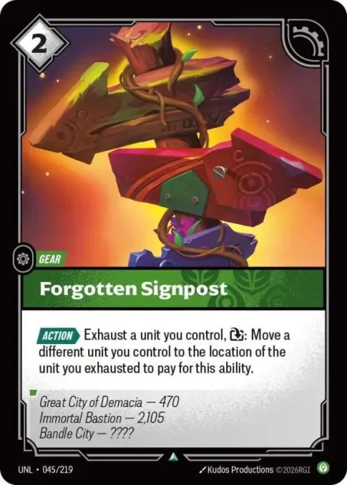 Forgotten Signpost - Foil