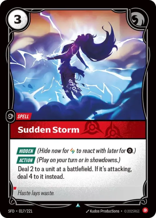 Sudden Storm - Foil