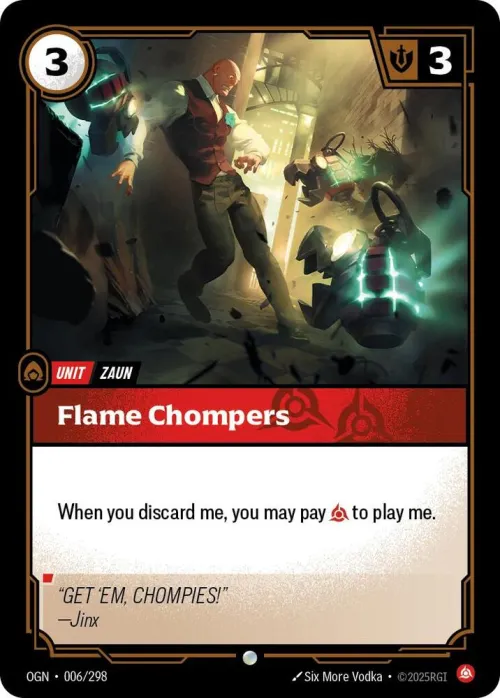 Flame Chompers - Foil