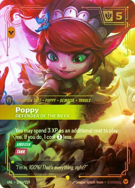 Poppy, Defender of the Meek