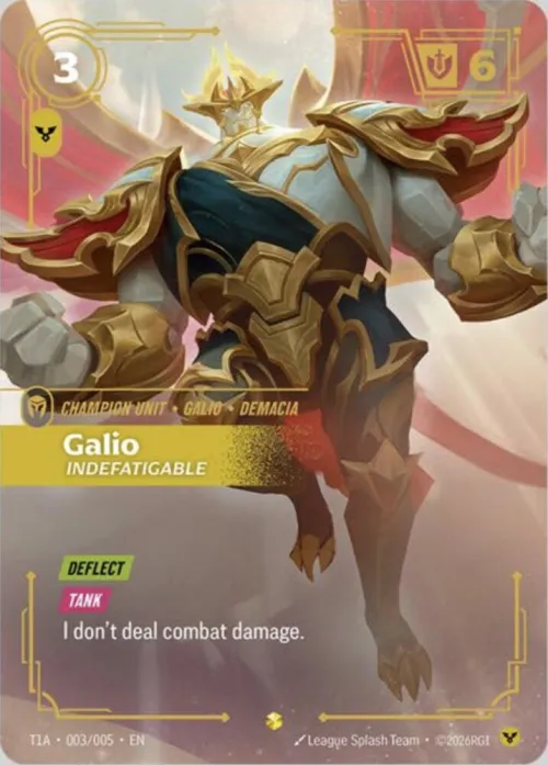 Galio, Indefatigable