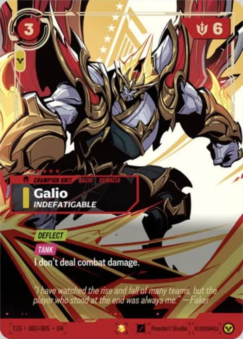 Galio, Indefatigable - Serial Numbered