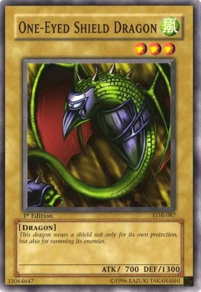 One-Eyed Shield Dragon - 1st Edition