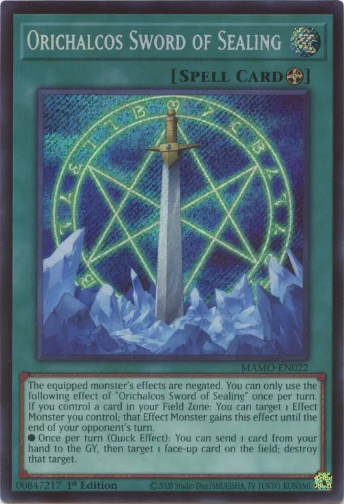 Orichalcos Sword of Sealing - Secret Rare
