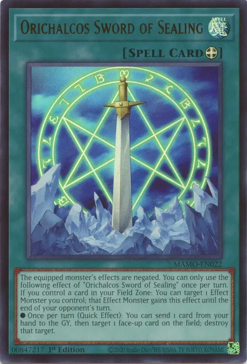 Orichalcos Sword of Sealing - 1st Edition